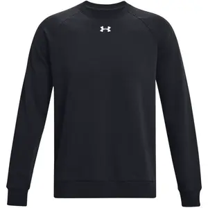 Under Armour RIVAL FLEECE CREW Pánská mikina, černá, velikost L