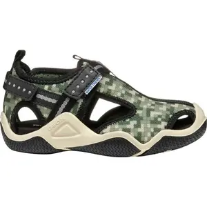 Geox J WADER A - PRINT Chlapecké sandály, zelená, velikost