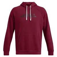 Under Armour RIVAL FLC TXTR CG Pánská mikina, vínová, velikost