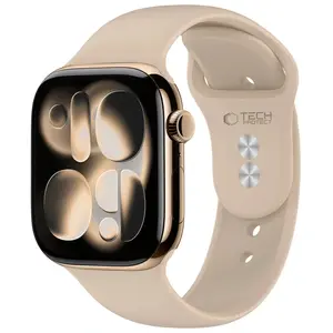 Tech-Protect Silicone remienok na Apple Watch (44 / 45 / 46 / 49mm), walnut
