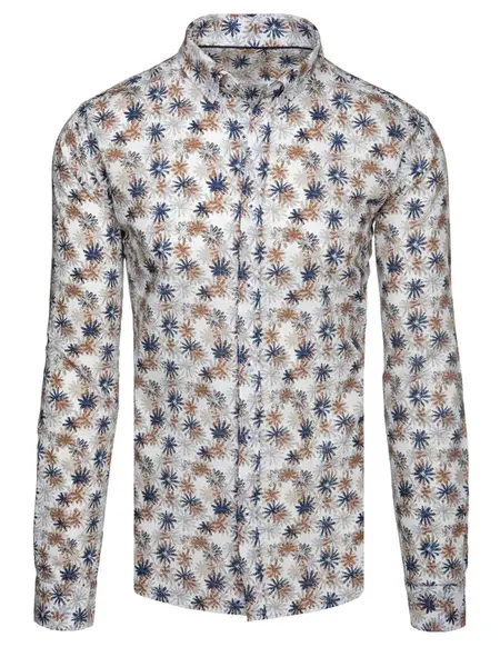 Pánská vzorovaná košile slim fit