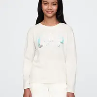 GAP Dětské tričko s flitrovým logem - Holky