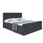 ALTDECOR AMERICKÁ postel BOXI8-Z – 140 × 200 cm – H3 – černá