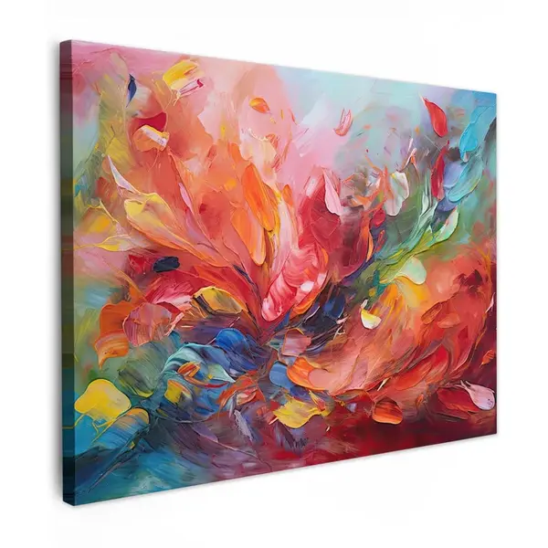 MuchoWow OBRAZ NA PLÁTNĚ Olejomalba - Umění - Abstraktní - Barevné 40x30 cm