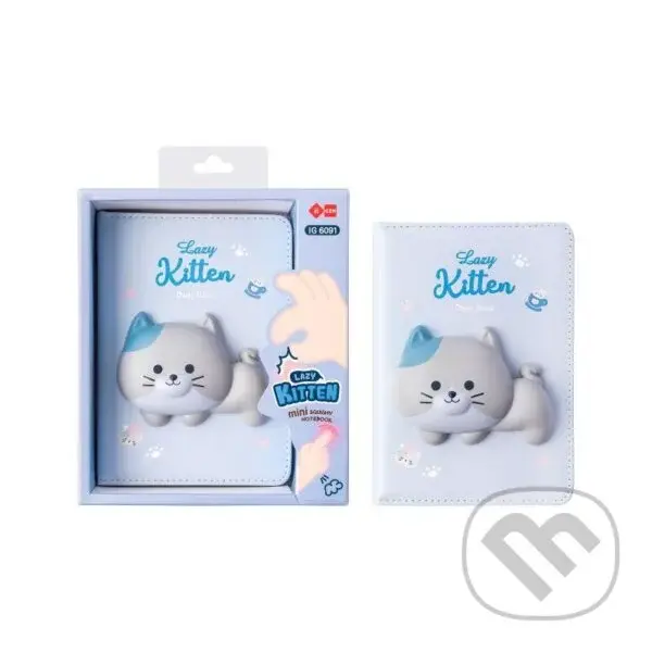 Squishy mini zápisník Kočka
