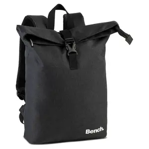 Malý městský rolovací batoh Bench Mota, polyester, na notebook 15" − černá 8l