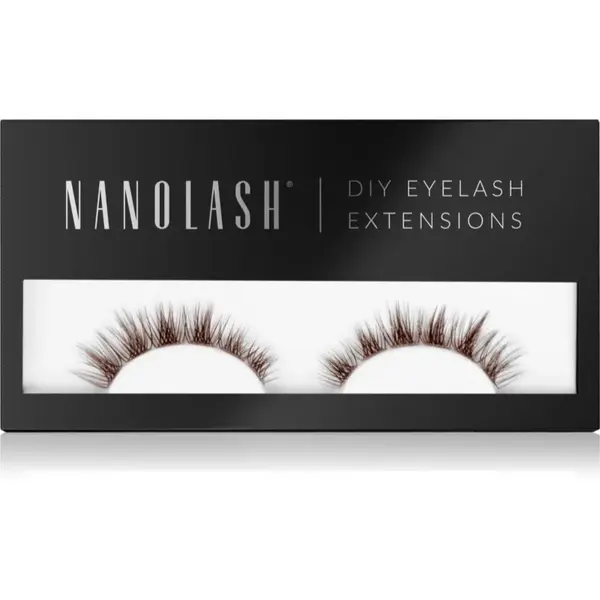 Nanolash DIY Eyelash Extensions sada na domácí prodloužení řas Harmony BROWN 36 ks