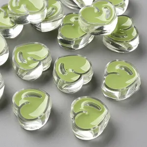 Transparent Enamel Acrylic Beads