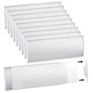 10Pcs Rectangle Self-adhesive Aluminium Alloy Sign
