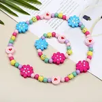 Plastic & Wood Beaded Necklaces & Beaded Bracelets Sets