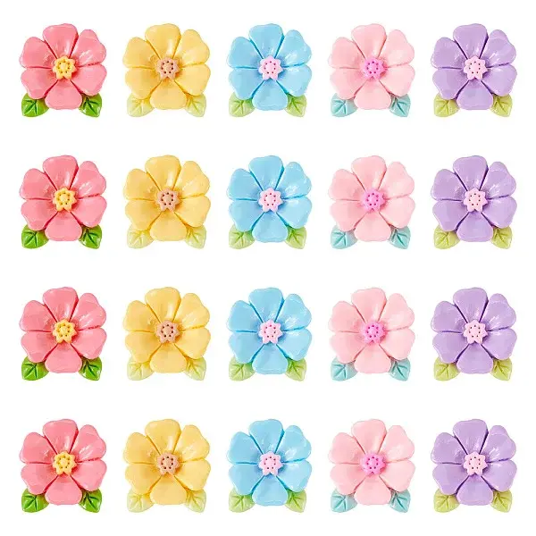 20pcs Opaque Resin Cabochons