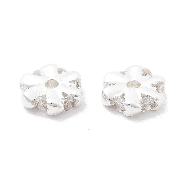 Brass Micro Pave Cubic Zirconia Beads