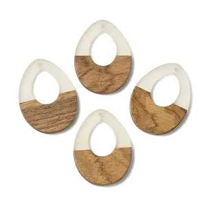 Luminous Glow in the Dark Wood & Resin Pendant