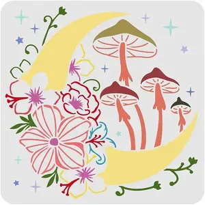 Plastic Reusable Drawing Painting Stencils Templates