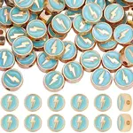 96Pcs Alloy Enamel Beads
