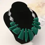Resin Irregular Beaded Bib Necklaces