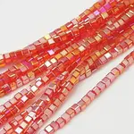 Electroplate Glass Beads Strands