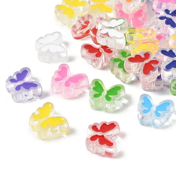 Transparent Acrylic Enamel Beads