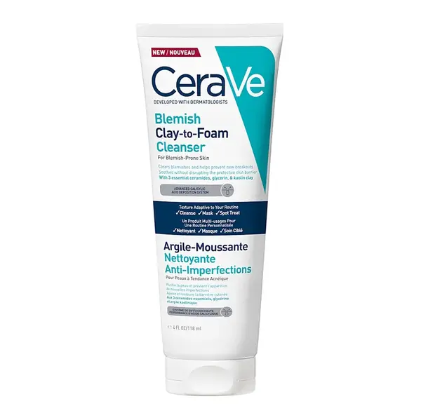 CERAVE Čisticí Clay-to-Foam krém 118 ml