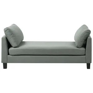 Beliani ČALOUNĚNÉ LEHÁTKO CHAISE LONGUE Látka Zelené Archiane