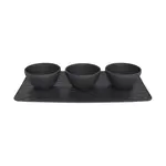 Servírovací tác s miskami Villeroy & Boch černá barva