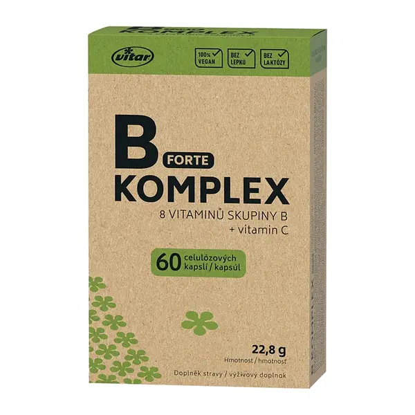 VITAR Origin B-komplex forte 60 kapslí