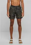 Palm/olive swim shorts