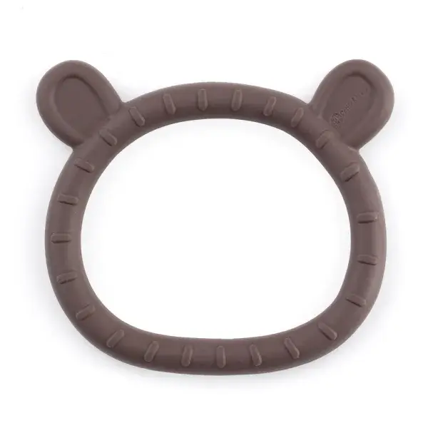 PETITE&MARS Kousátko silikonové Teddy Bitter Cocoa 0m+