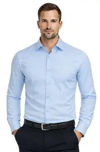 Espada - pánská košile Regular Fit - světle modrá