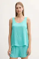 Pyžamo United Colors of Benetton dámské, tyrkysová barva, 41HY3P00S