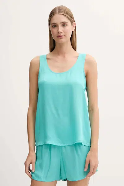 Pyžamo United Colors of Benetton dámské, tyrkysová barva, 41HY3P00S