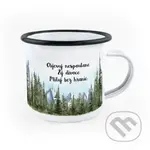 Smaltovaný hrnek Objevuj nespoutaně, žij divoce, miluj bez hranic