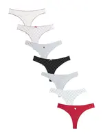 Next Tangá  sivá melírovaná / červená / čierna / biela