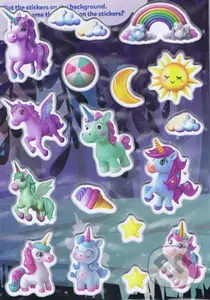 Svietiace 3D nálepky - Jednorožce - kniha z kategorie Samolepky