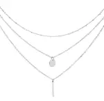 Troli Trojitý ocelový náhrdelník