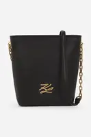 Kožená kabelka Karl Lagerfeld K/AUTOGRAPH černá barva, A2W30201