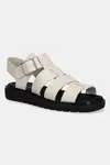 Sandály Calvin Klein Jeans SQ MOLDED SDL FISHERMAN MG WN dámské, béžová barva, YW0YW01700