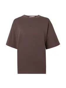 JJXX Oversize tričko 'JXANDREA'  hnedá / čierna