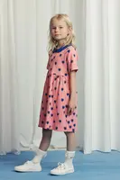 Dětské bavlněné šaty Mini Rodini Outlined hearts