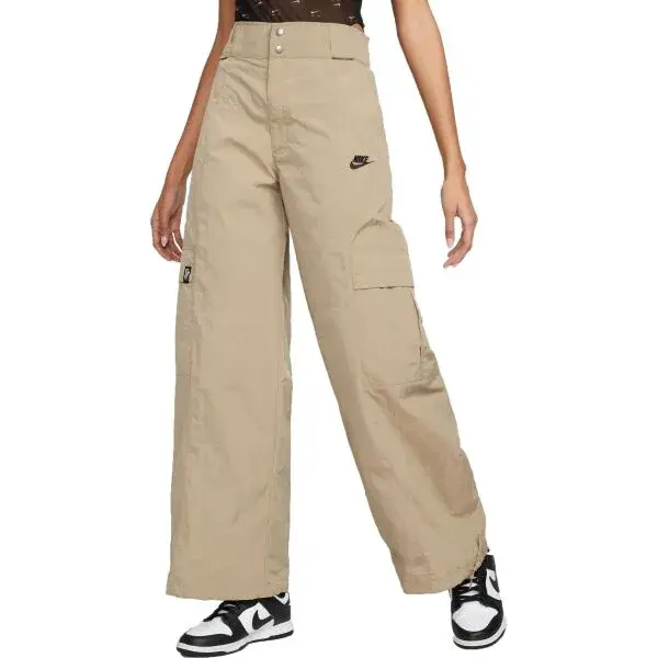 Nike NSW WVN OS PANT HR SW Dámske nohavice, béžová, veľkosť