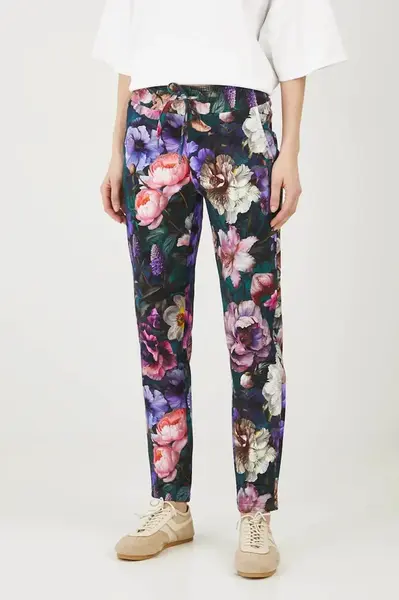 Tepláky Medicine dámské, zelená barva, vzorované