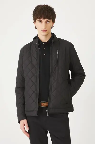 Bunda Medicine pánská, černá barva, přechodná