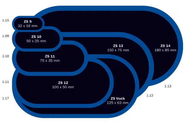 Záplata ZS 9 na opravu duší - 32x16 mm - 1 kus - Ferdus 1.15 Varianta: ZS 11 na opravu duší 75x35 mm. 1 ks