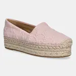 Espadrilky MICHAEL Michael Kors Lynn růžová barva, na platformě, 40S5LYFP3D.653