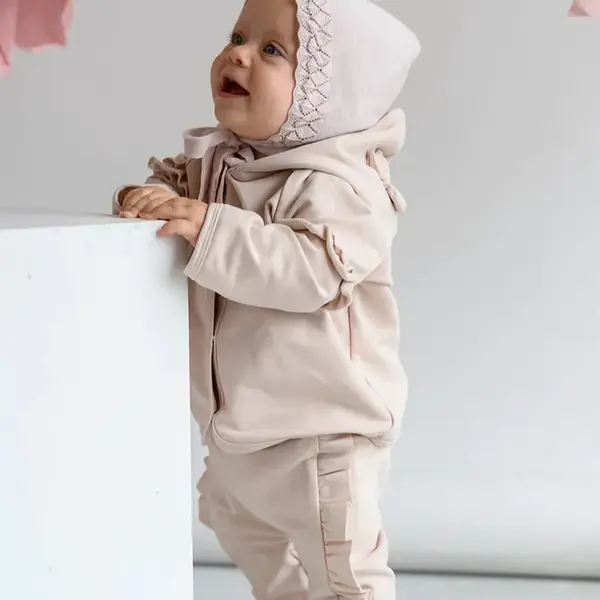 Dětská čepice Jamiks ZURI růžová barva, z tenké pleteniny, JWH026