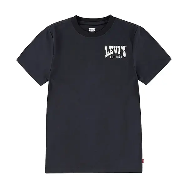 Dětské tričko Levi's VALLEY VIEW TEE černá barva, s potiskem, 8EM600