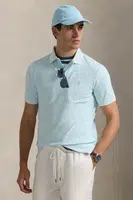 Bavlněné polo tričko Polo Ralph Lauren modrá barva, 710969626