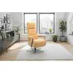 Sit & More RELAXAČNÍ KŘESLO, textil, žlutá