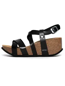 Bayton Remienkové sandále 'Palmas'  čierna