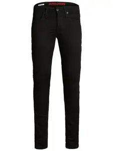 JACK & JONES Džínsy 'GLENN'  čierna